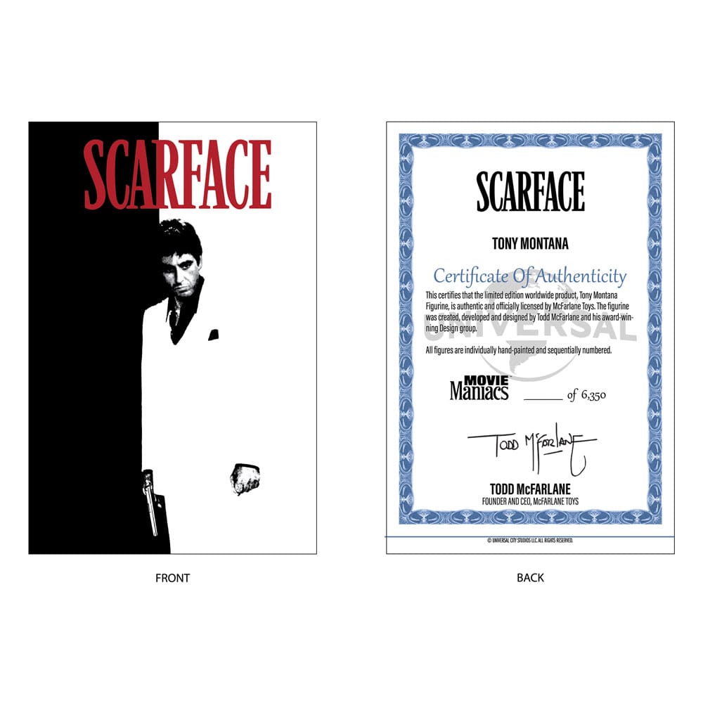 Scarface Movie Maniacs PVC Statue Tony Montana 17cm - Scale Statue - McFarlane Toys - Hobby Figures UK
