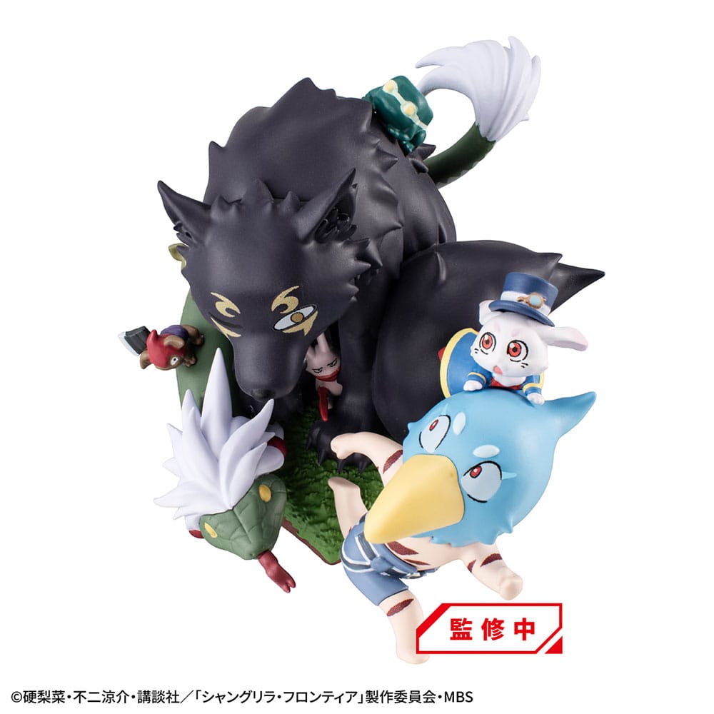 Shangri-La Frontier Petitrama EX Series Trading Figure 3-Set Shangri-La Frontier vs Monster Diorama Collection Set 11cm (with gift) - Mini Figures - Megahouse - Hobby Figures UK