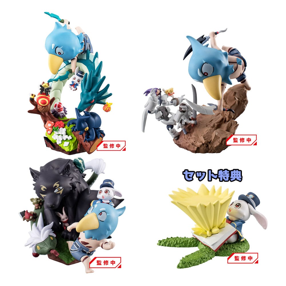 Shangri-La Frontier Petitrama EX Series Trading Figure 3-Set Shangri-La Frontier vs Monster Diorama Collection Set 11cm (with gift) - Mini Figures - Megahouse - Hobby Figures UK
