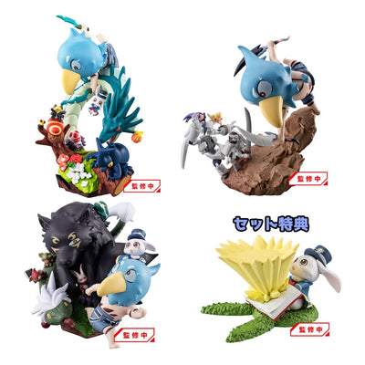 Shangri-La Frontier Petitrama EX Series Trading Figure 3-Set Shangri-La Frontier vs Monster Diorama Collection Set 11cm (with gift) - Mini Figures - Megahouse - Hobby Figures UK