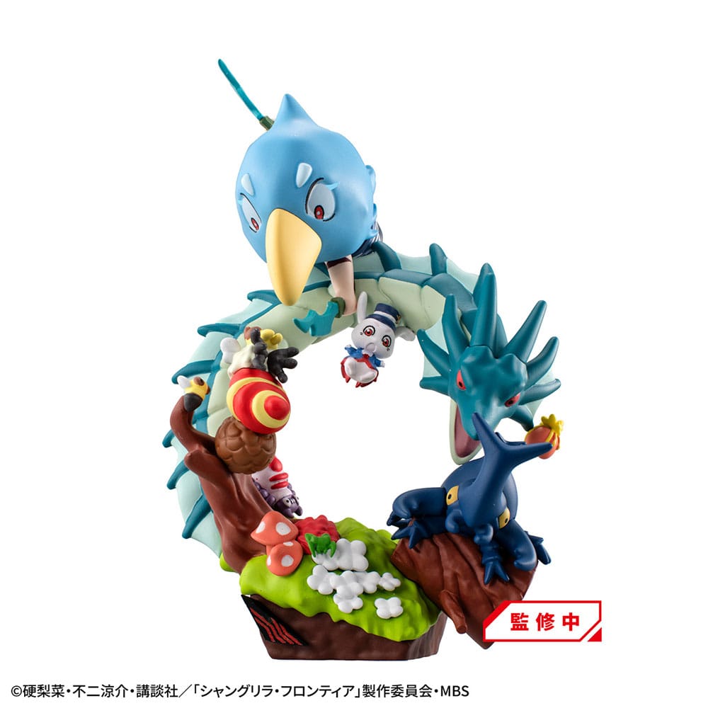 Shangri-La Frontier Petitrama EX Series Trading Figure 3-Set Shangri-La Frontier vs Monster Diorama Collection Set 11cm (with gift) - Mini Figures - Megahouse - Hobby Figures UK