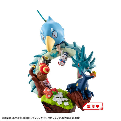 Shangri-La Frontier Petitrama EX Series Trading Figure 3-Set Shangri-La Frontier vs Monster Diorama Collection Set 11cm (with gift) - Mini Figures - Megahouse - Hobby Figures UK
