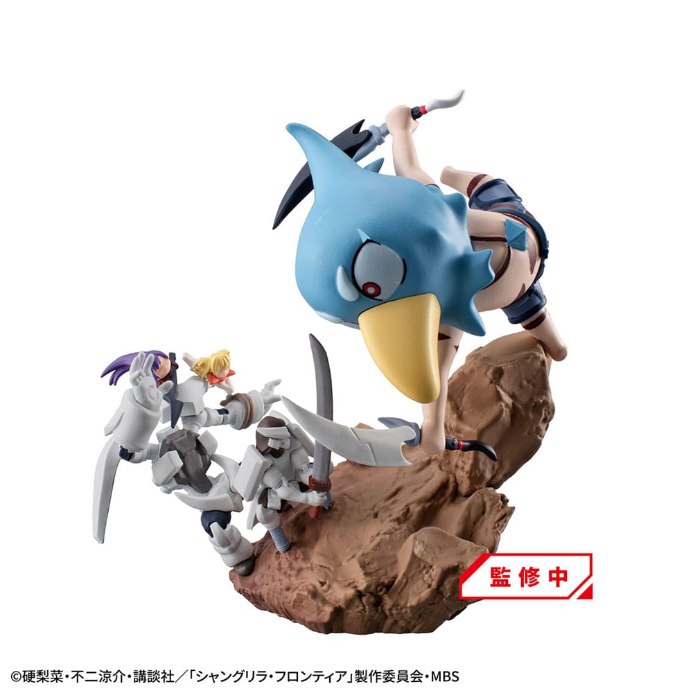 Shangri-La Frontier Petitrama EX Series Trading Figure 3-Set Shangri-La Frontier vs Monster Diorama Collection Set 11cm (with gift) - Mini Figures - Megahouse - Hobby Figures UK