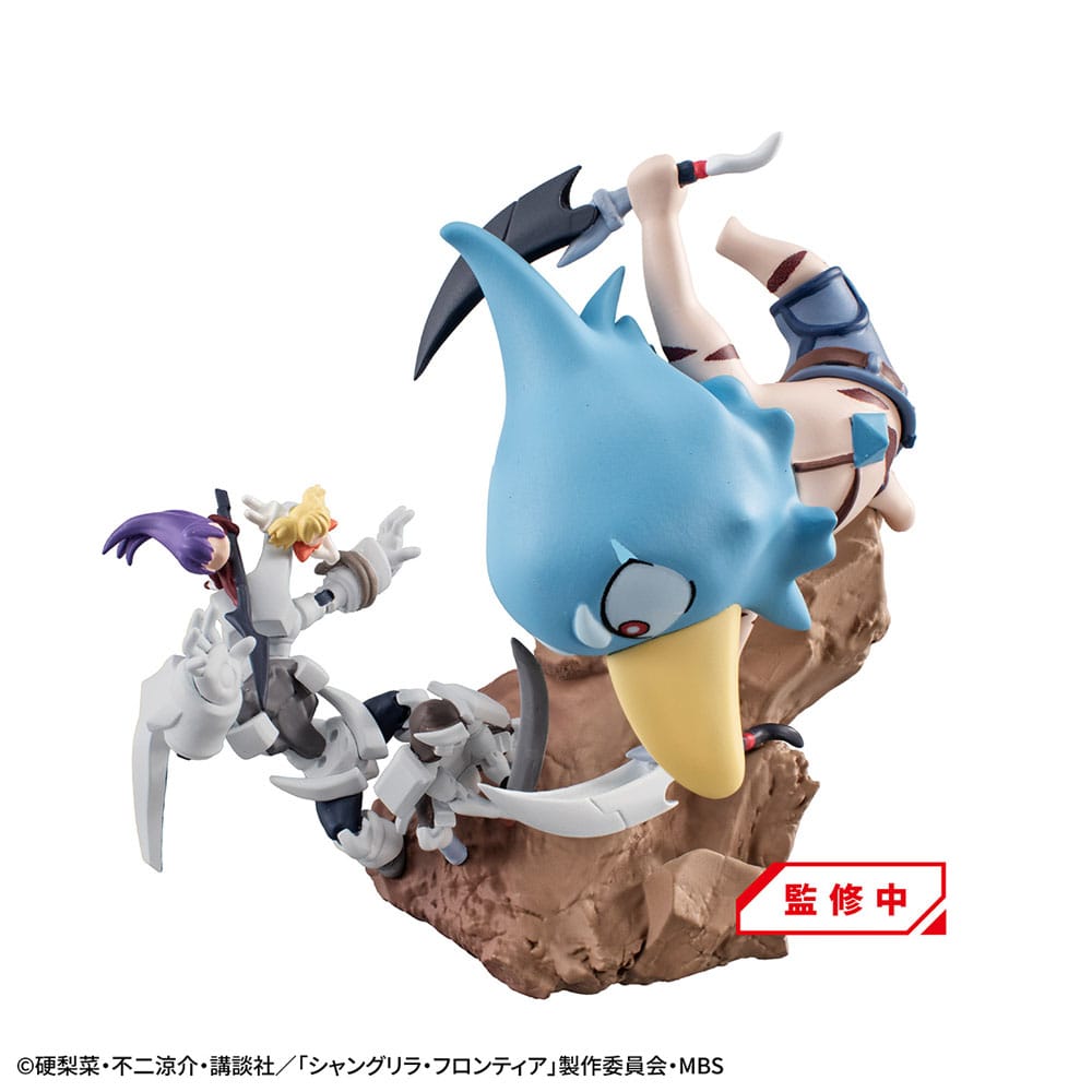 Shangri-La Frontier Petitrama EX Series Trading Figure 3-Set Shangri-La Frontier vs Monster Diorama Collection Set 11cm (with gift) - Mini Figures - Megahouse - Hobby Figures UK