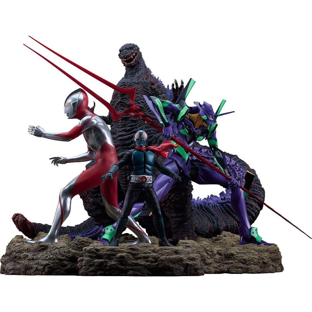 Shin Japan Heroes Universe Statues 4-Pack - Scale Statue - Good Smile Company - Hobby Figures UK