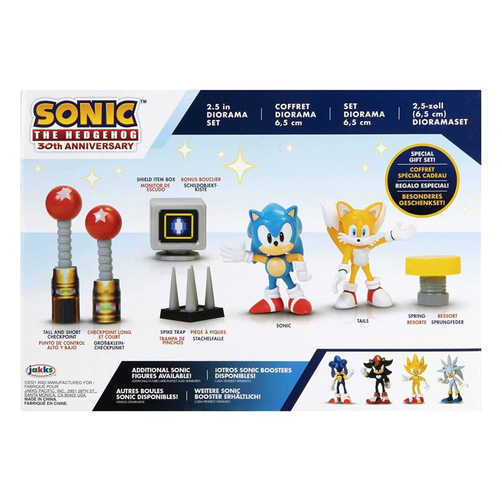 Sonic - The Hedgehog Diorama Playset 30th Anniversary 6cm - Action Figures - Jakks Pacific - Hobby Figures UK