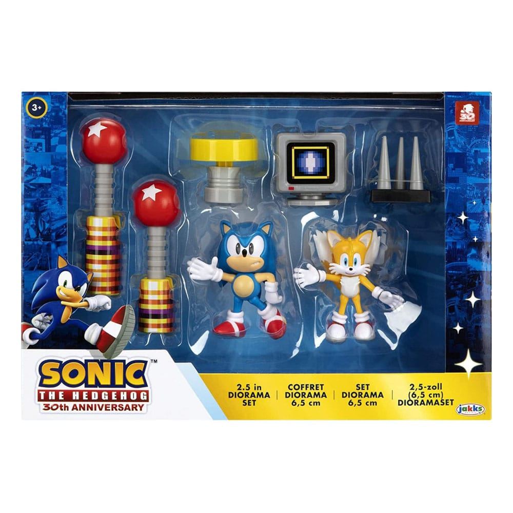 Sonic - The Hedgehog Diorama Playset 30th Anniversary 6cm - Action Figures - Jakks Pacific - Hobby Figures UK
