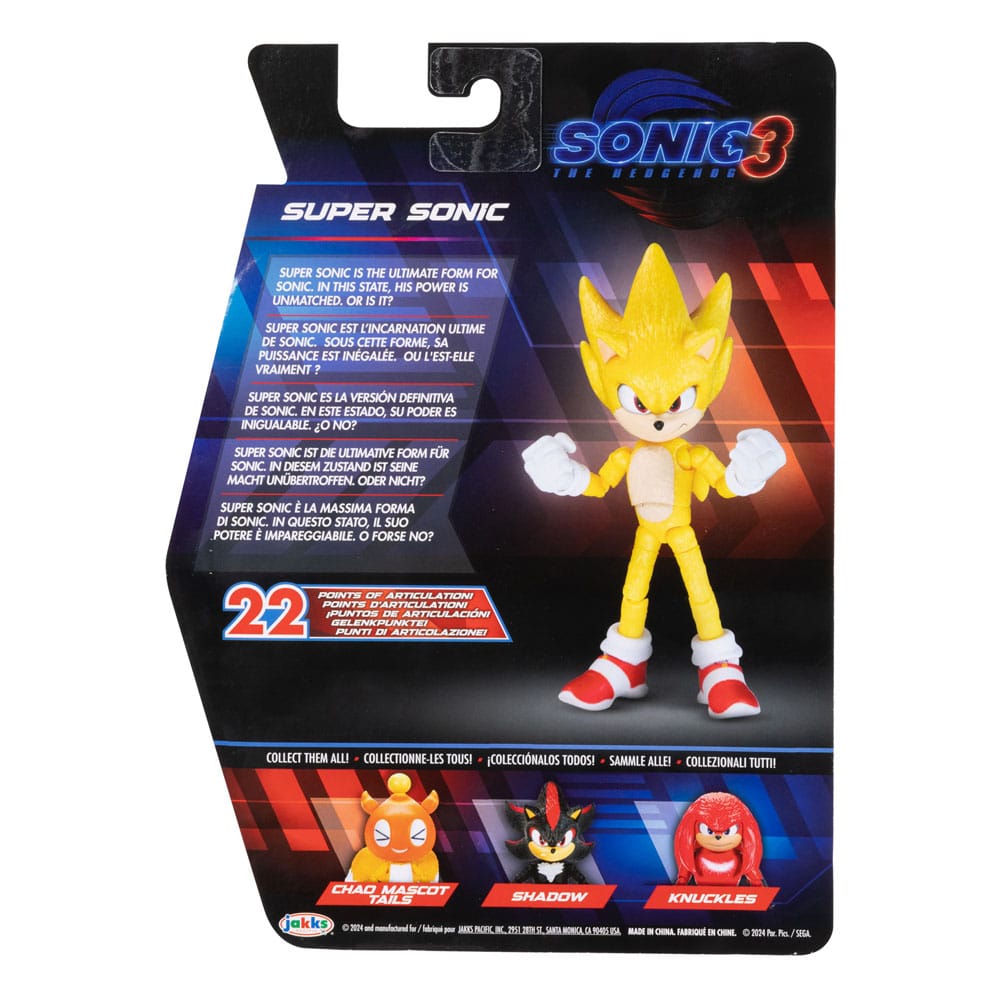 Sonic - The Hedgehog Movie 3 : Figurine articulée avec véhicule (13cm Sonic - The Hedgehog Movie 3 : Figurine articulée avec véhicule (13cm