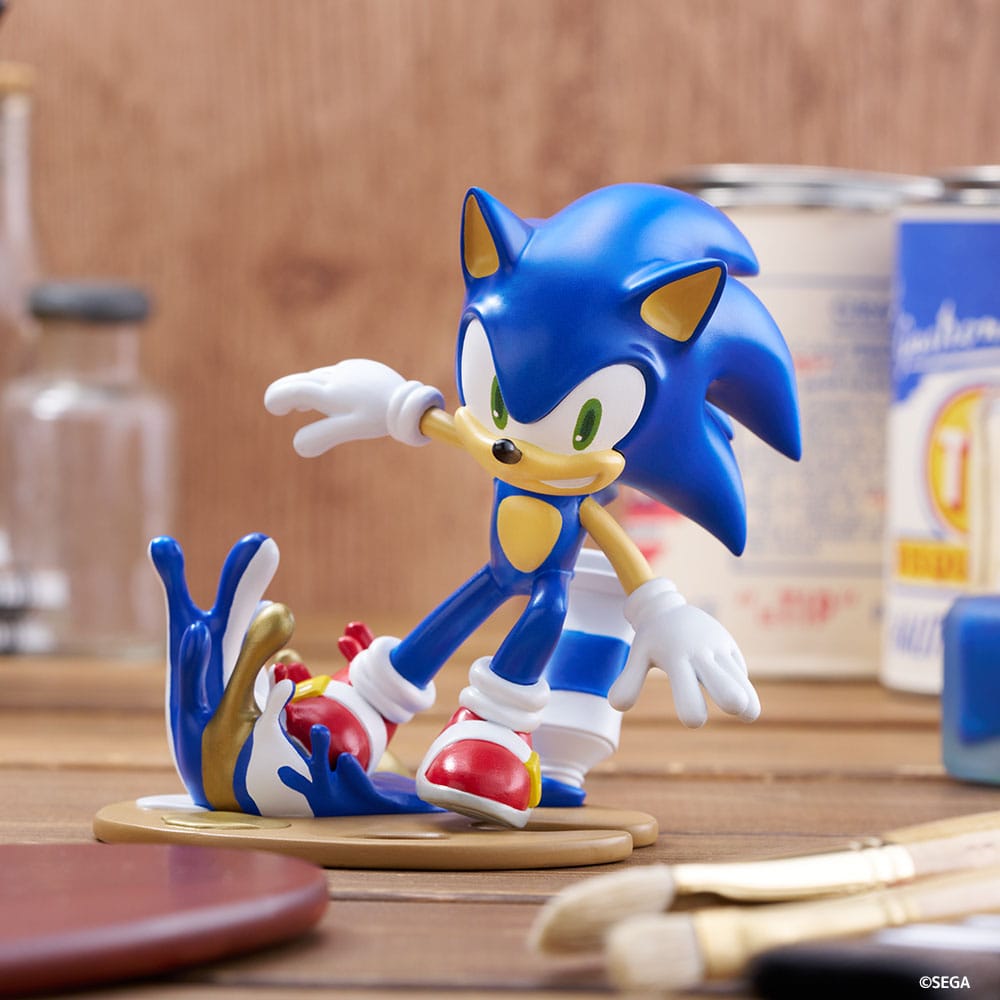 Sonic The Hedgehog PalVerse PVC Statue Sonic 9cm - Scale Statue - Bushiroad - Hobby Figures UK