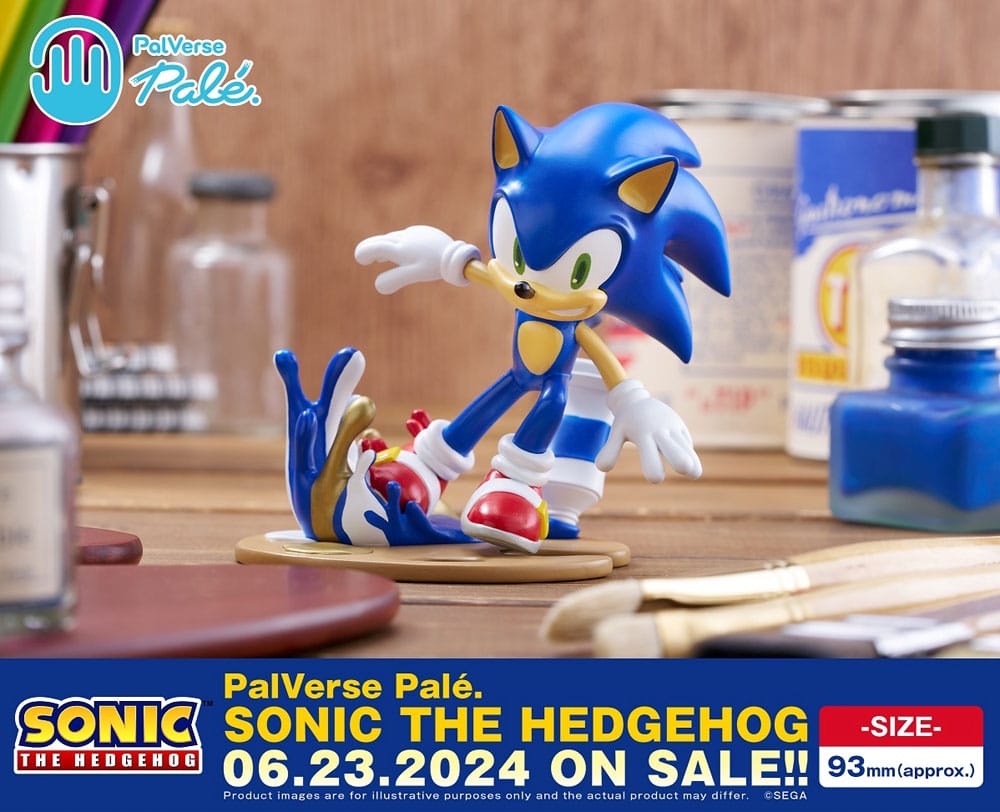 Sonic The Hedgehog PalVerse PVC Statue Sonic 9cm - Scale Statue - Bushiroad - Hobby Figures UK