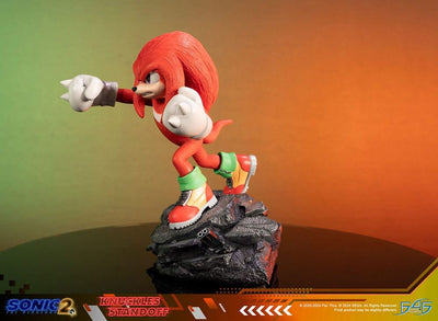 Sonic the Hedgehog 2 Statue Knuckles Standoff 30cm - Scale Statue - First 4 Figures - Hobby Figures UK