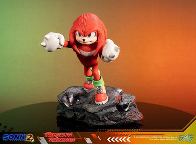 Sonic the Hedgehog 2 Statue Knuckles Standoff 30cm - Scale Statue - First 4 Figures - Hobby Figures UK