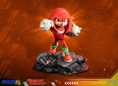Sonic the Hedgehog 2 Statue Knuckles Standoff 30cm - Scale Statue - First 4 Figures - Hobby Figures UK
