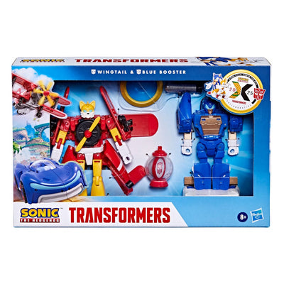Sonic the Hedgehog x Transformers Action Figure Wingtail & Blue Booster 13cm - Action Figures - Hasbro - Hobby Figures UK