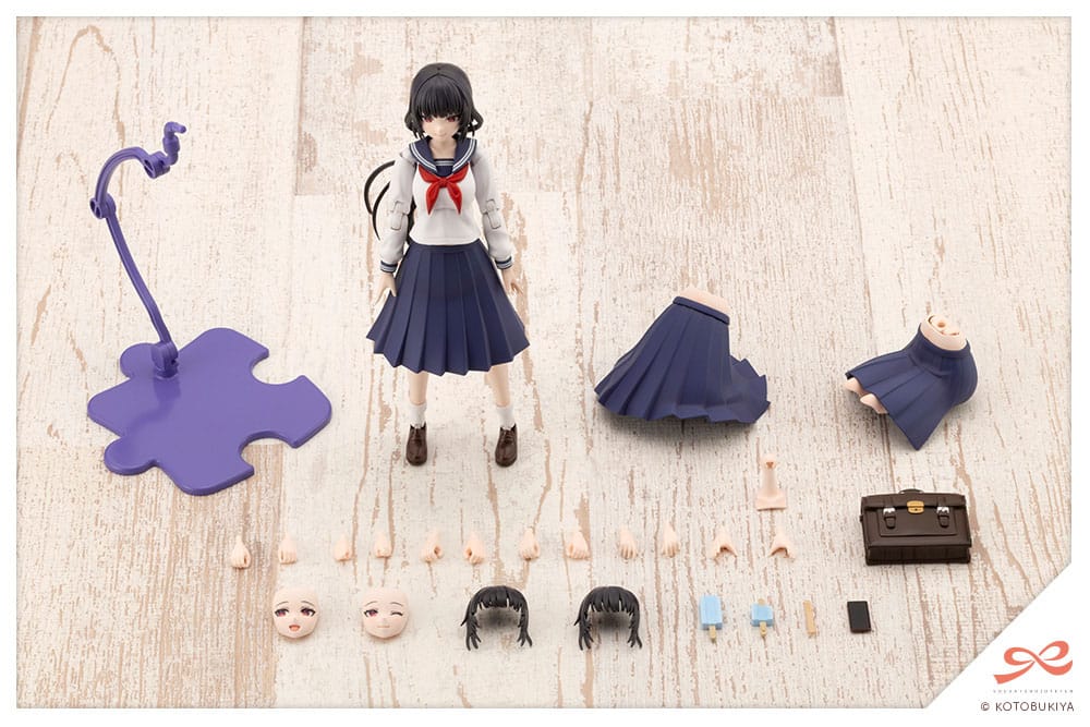 Sousai Shojo Teien Plastic Model Kit 1/10 Kuon Yakushiji Toudou High School Uniform 16cm - Model Kit - Kotobukiya - Hobby Figures UK