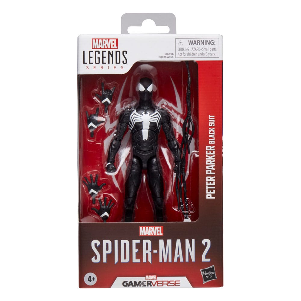 Spider-Man 2 Marvel Legends Gamerverse Action Figure Peter Parker (Black Suit) 15cm - Action Figures - Hasbro - Hobby Figures UK