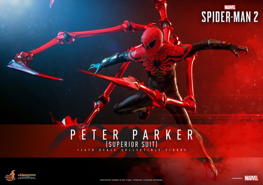 Spider-Man 2 Video Game Masterpiece Action Figure 1/6 Peter Parker (Superior Suit) 30cm - Action Figures - Hot Toys - Hobby Figures UK