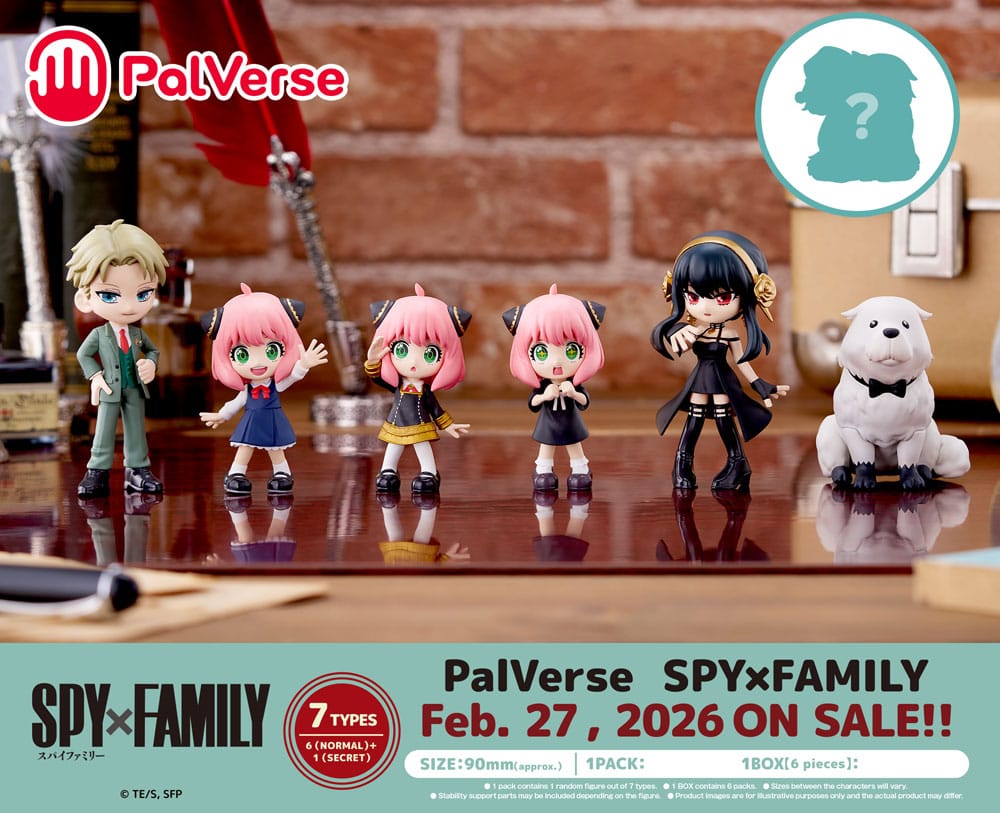 Spy x Family PalVerse PVC Figures 9cm Assortment (6) - Scale Statue - Bushiroad - Hobby Figures UK