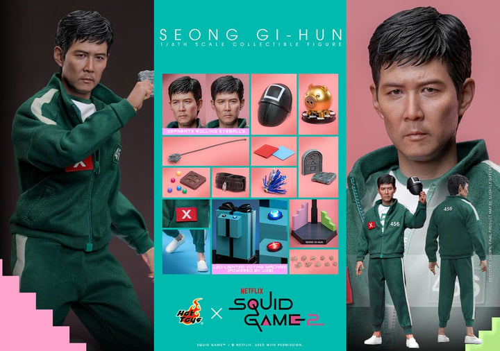 Funko Pop! Vinile: Squid Game - Seong Gi-hun, Figura Da Collezione, Licenza Ufficiale