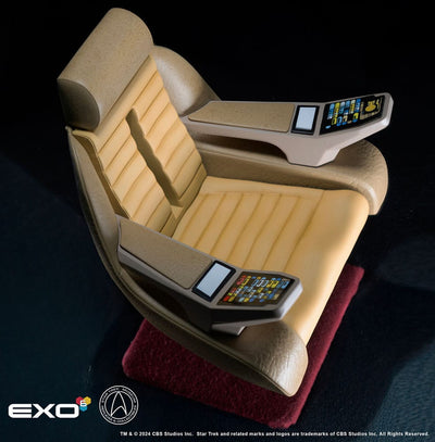 Star Trek: The Next Generation 1/6 Enterprise-D Captain's Chair 19cm - Scale Statue - EXO-6 - Hobby Figures UK