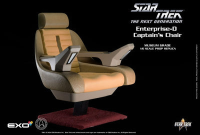 Star Trek: The Next Generation 1/6 Enterprise-D Captain's Chair 19cm - Scale Statue - EXO-6 - Hobby Figures UK