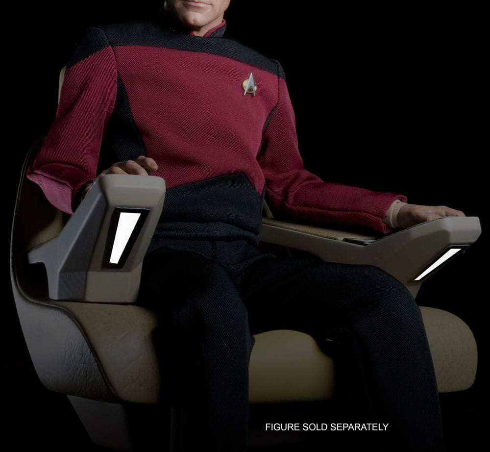 Star Trek: The Next Generation 1/6 Enterprise-D Captain's Chair 19cm - Scale Statue - EXO-6 - Hobby Figures UK