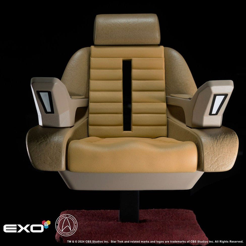 Star Trek: The Next Generation 1/6 Enterprise-D Captain's Chair 19cm - Scale Statue - EXO-6 - Hobby Figures UK