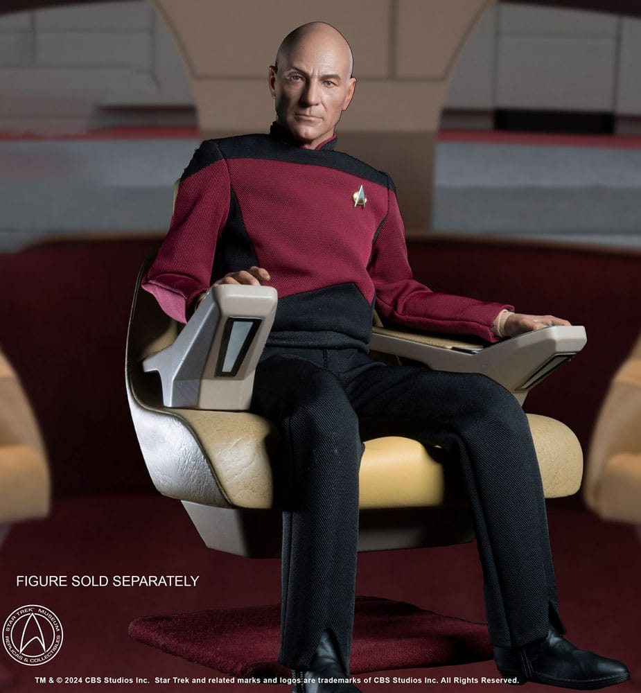 Star Trek: The Next Generation 1/6 Enterprise-D Captain's Chair 19cm - Scale Statue - EXO-6 - Hobby Figures UK