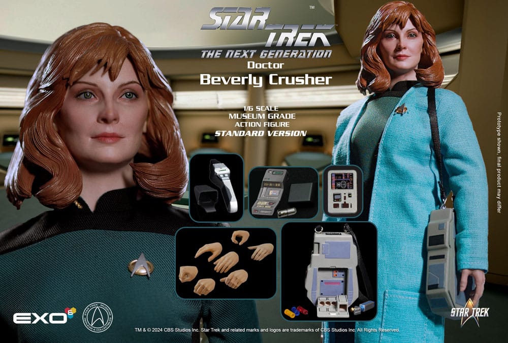 Star Trek: The Next Generation Action Figure 1/6 Dr. Beverly Crusher (Standard Edition) 27cm - Action Figures - EXO-6 - Hobby Figures UK