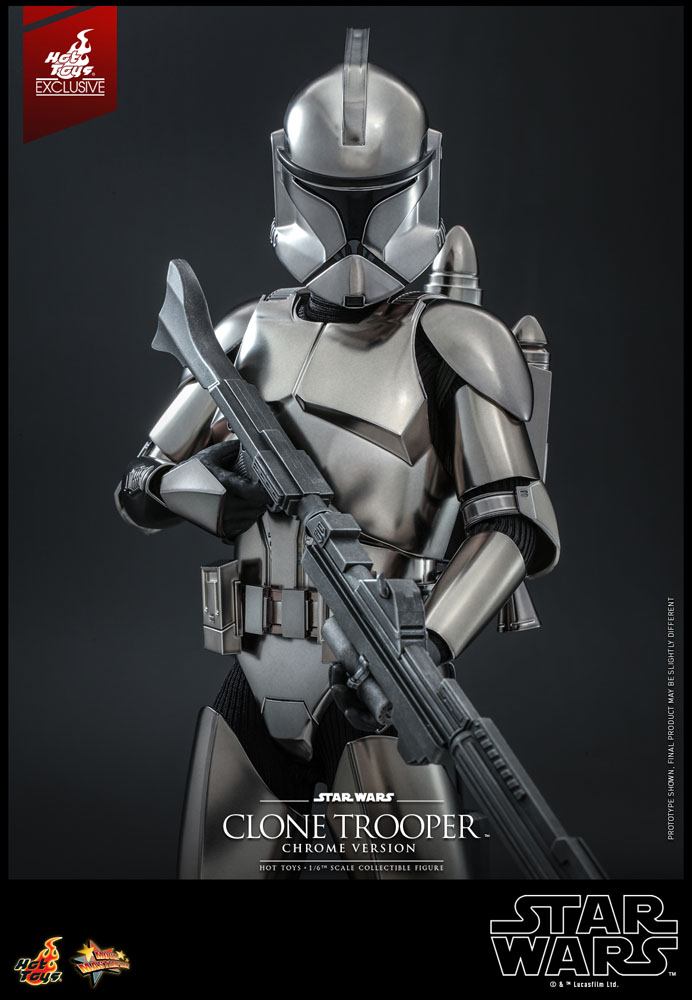 Star Wars Action Figure 1/6 Clone Trooper (Chrome Version) 2022 Convention Exclusive 30cm - Action Figures - Hot Toys - Hobby Figures UK