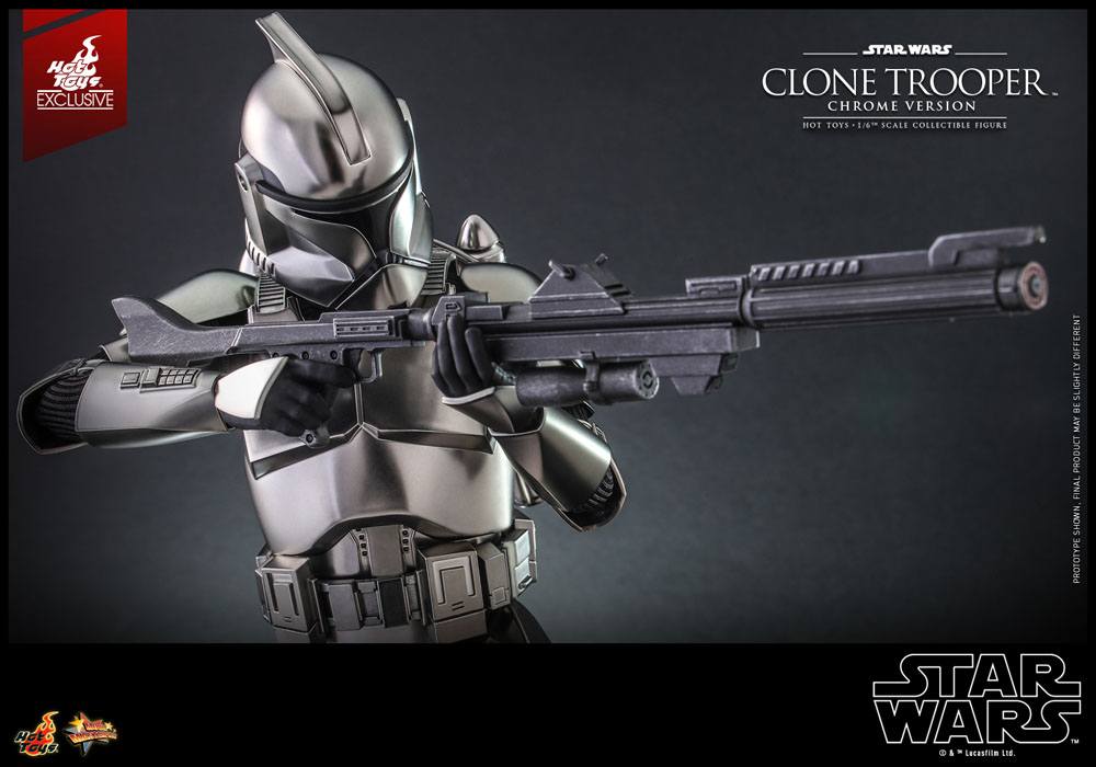 Star Wars Action Figure 1/6 Clone Trooper (Chrome Version) 2022 Convention Exclusive 30cm - Action Figures - Hot Toys - Hobby Figures UK