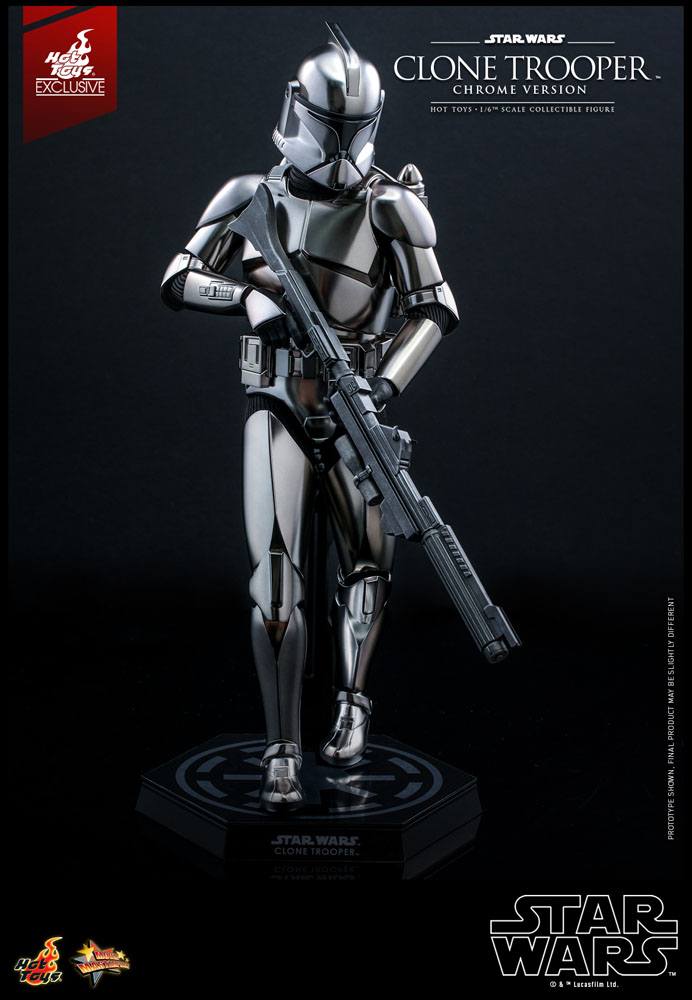 Star Wars Action Figure 1/6 Clone Trooper (Chrome Version) 2022 Convention Exclusive 30cm - Action Figures - Hot Toys - Hobby Figures UK