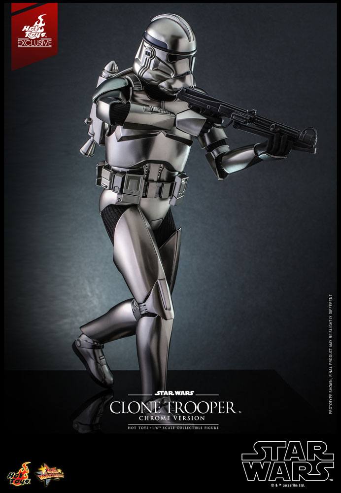 Star Wars Action Figure 1/6 Clone Trooper (Chrome Version) 2022 Convention Exclusive 30cm - Action Figures - Hot Toys - Hobby Figures UK