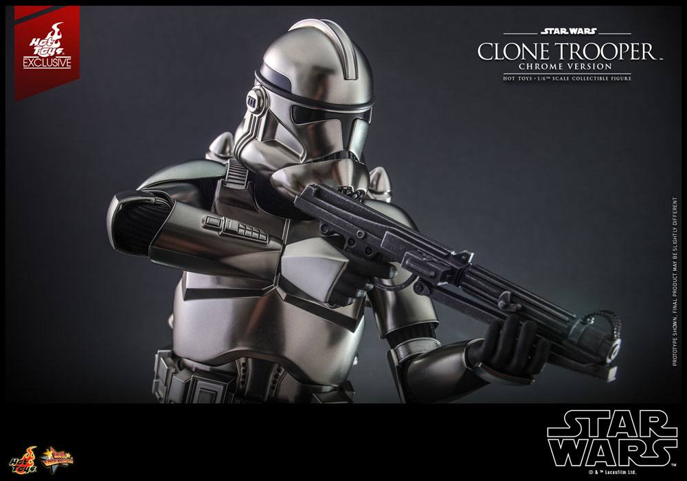 Star Wars Action Figure 1/6 Clone Trooper (Chrome Version) 2022 Convention Exclusive 30cm - Action Figures - Hot Toys - Hobby Figures UK