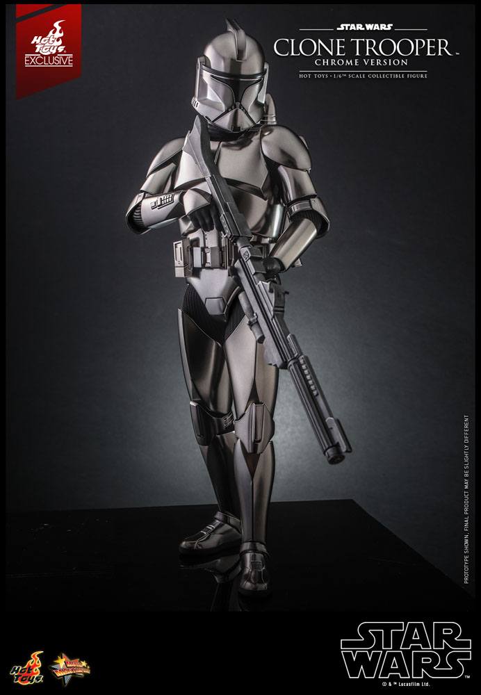 Star Wars Action Figure 1/6 Clone Trooper (Chrome Version) 2022 Convention Exclusive 30cm - Action Figures - Hot Toys - Hobby Figures UK