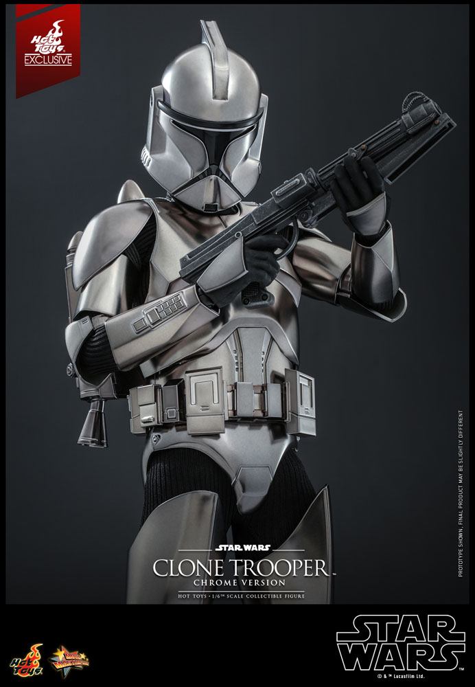 Star Wars Action Figure 1/6 Clone Trooper (Chrome Version) 2022 Convention Exclusive 30cm - Action Figures - Hot Toys - Hobby Figures UK