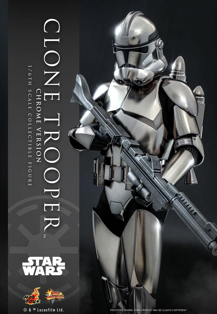 Star Wars Action Figure 1/6 Clone Trooper (Chrome Version) 2022 Convention Exclusive 30cm - Action Figures - Hot Toys - Hobby Figures UK