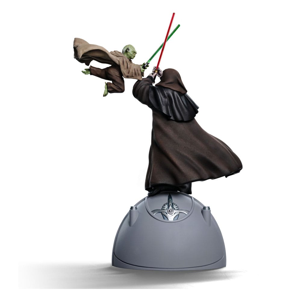 Star Wars Deluxe Art Scale Statue 1/10 Yoda vs Emperor Palpatine (CCXP Exclusive 2024) 31cm