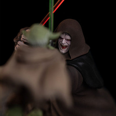 Star Wars Deluxe Art Scale Statue 1/10 Yoda vs Emperor Palpatine (CCXP Exclusive 2024) 31cm