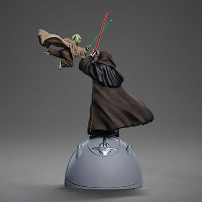 Star Wars Deluxe Art Scale Statue 1/10 Yoda vs Emperor Palpatine (CCXP Exclusive 2024) 31cm