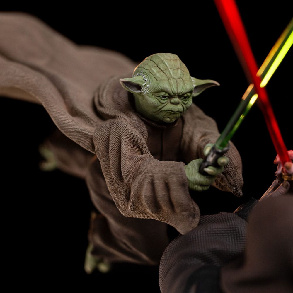 Star Wars Deluxe Art Scale Statue 1/10 Yoda vs Emperor Palpatine (CCXP Exclusive 2024) 31cm