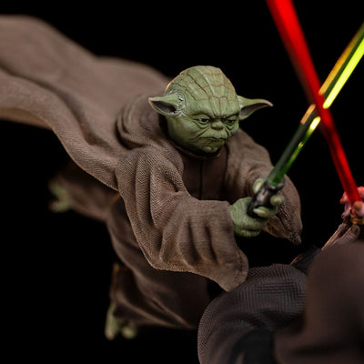 Star Wars Deluxe Art Scale Statue 1/10 Yoda vs Emperor Palpatine (CCXP Exclusive 2024) 31cm