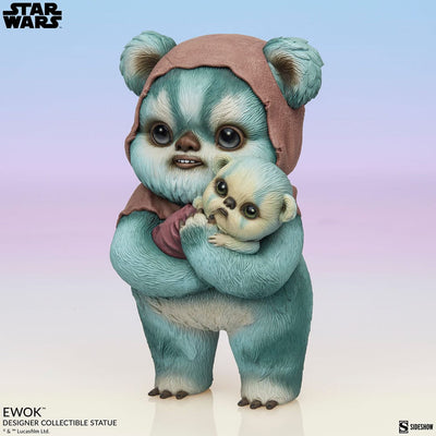 Star Wars Designer Statue Ewok by Mab Graves 18cm - Scale Statue - Sideshow Collectibles - Hobby Figures UK