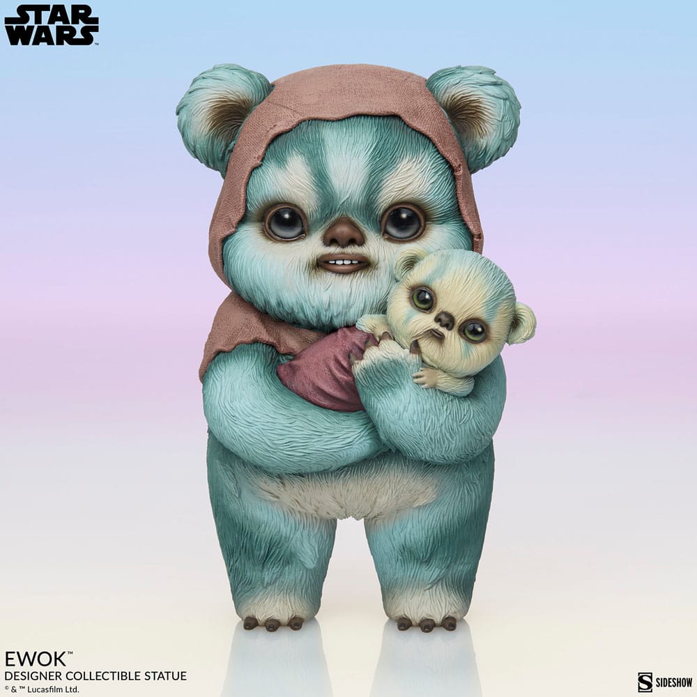 Star Wars Designer Statue Ewok by Mab Graves 18cm - Scale Statue - Sideshow Collectibles - Hobby Figures UK