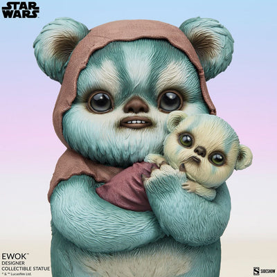 Star Wars Designer Statue Ewok by Mab Graves 18cm - Scale Statue - Sideshow Collectibles - Hobby Figures UK