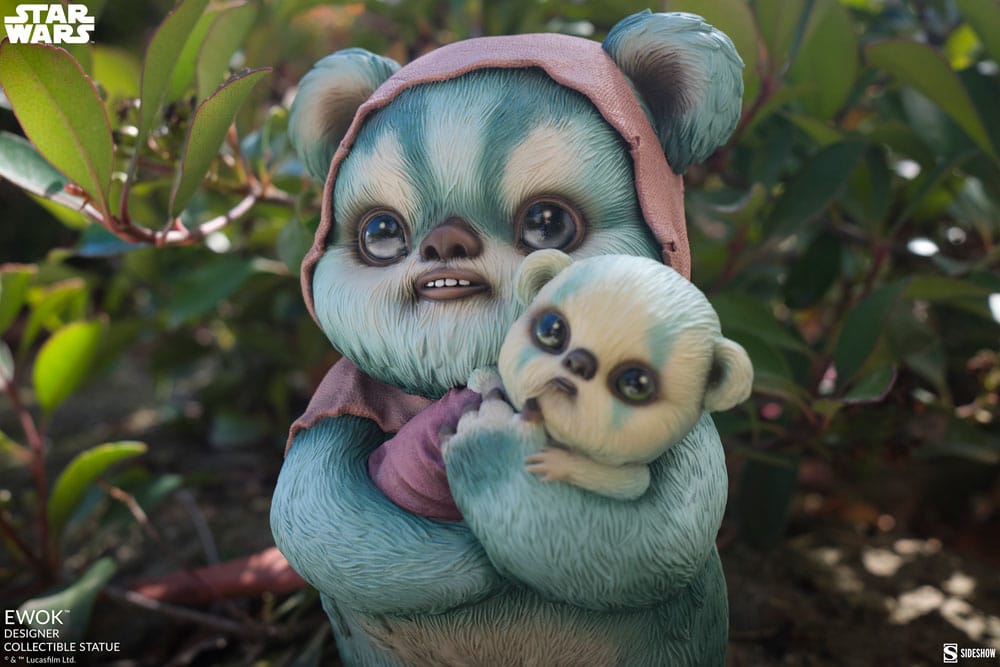 Star Wars Designer Statue Ewok by Mab Graves 18cm - Scale Statue - Sideshow Collectibles - Hobby Figures UK