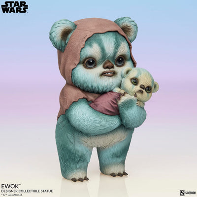 Star Wars Designer Statue Ewok by Mab Graves 18cm - Scale Statue - Sideshow Collectibles - Hobby Figures UK