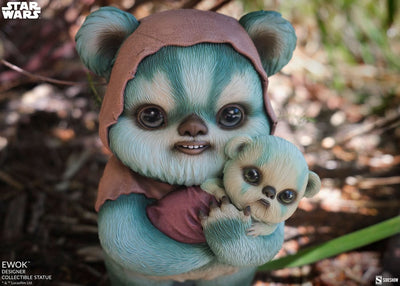 Star Wars Designer Statue Ewok by Mab Graves 18cm - Scale Statue - Sideshow Collectibles - Hobby Figures UK