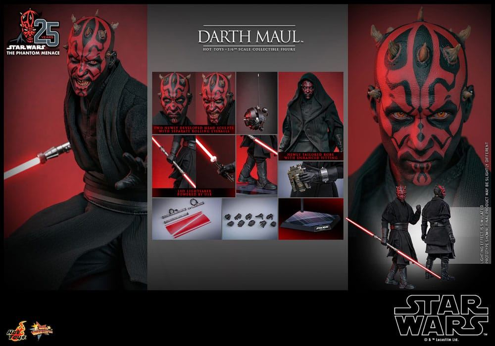 Star Wars Episode I Movie Masterpiece Action Figure 1/6 Darth Maul 29cm - Action Figures - Hot Toys - Hobby Figures UK