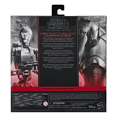 Star Wars Episode II Black Series Action Figure 2-Pack C-3PO (B1 Battle Droid Body) & Super Battle Droid 15cm - Action Figures - Hasbro - Hobby Figures UK